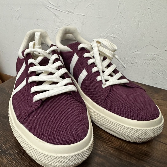 Rothy's The Women's RS02 Sneaker - Burgundy Blitz Size 8 - Picture 2 of 2